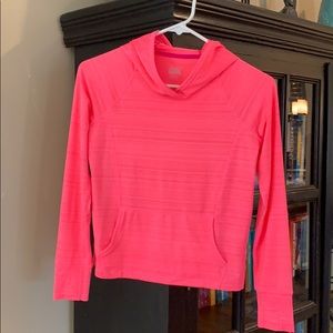 Athleta pullover, light fabric, pink